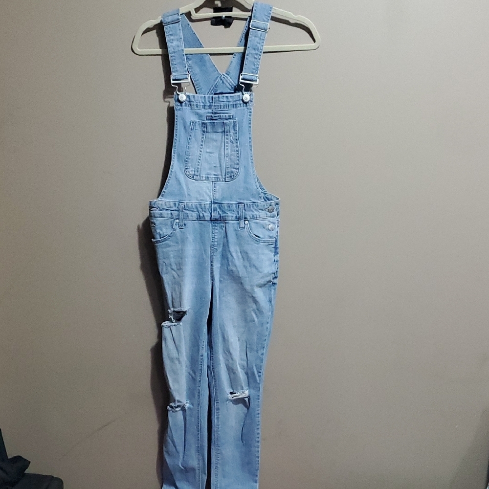 Blue Spice Distressed Overalls Size 3